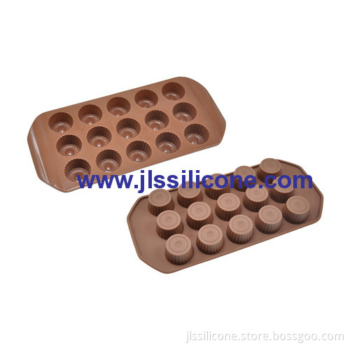 Silicone Bonbons Chocolate Molds With 15 Cavities